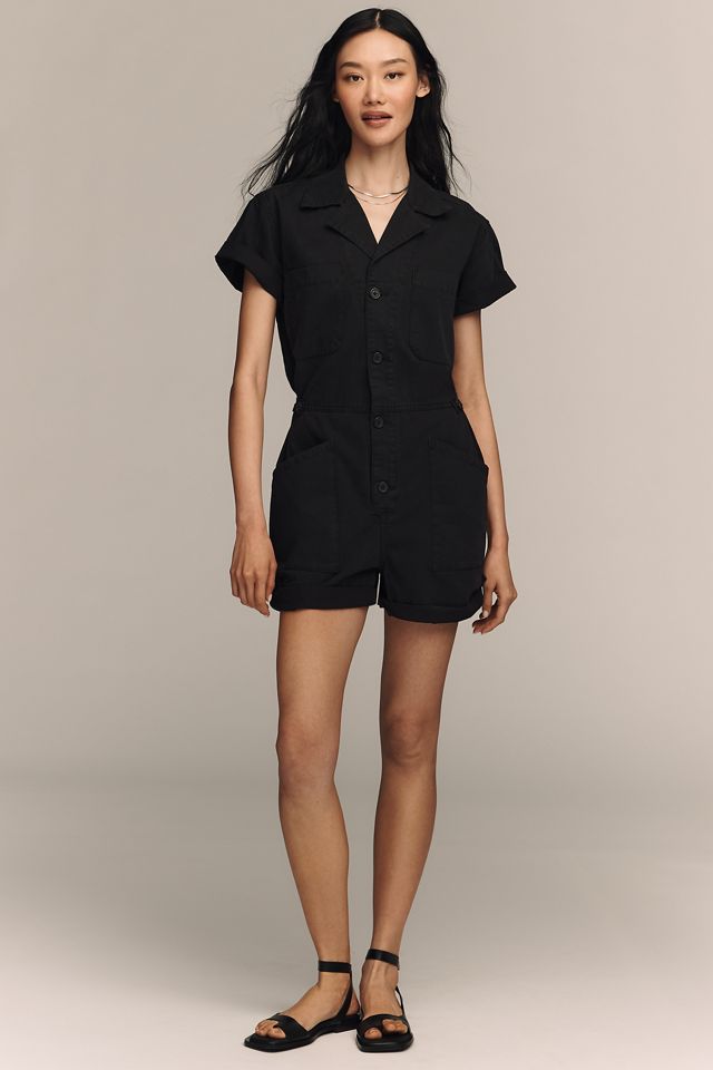 Pistola Parker Buttondown Romper | Anthropologie