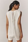 Farm Rio Sleeveless Linen T-Shirt Romper