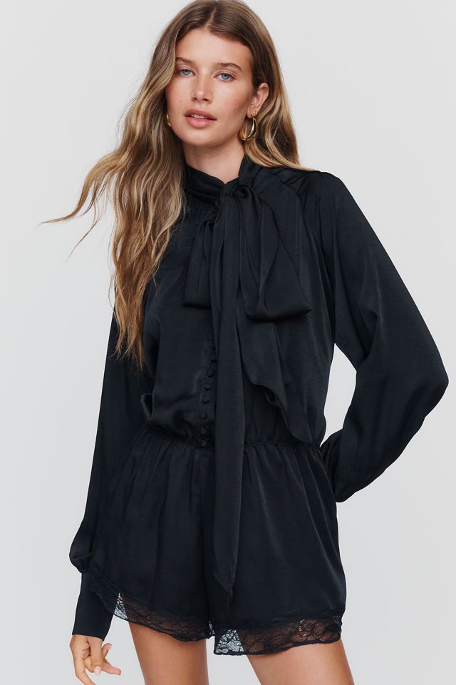 Bardot Petra Tie-Neck Romper #1