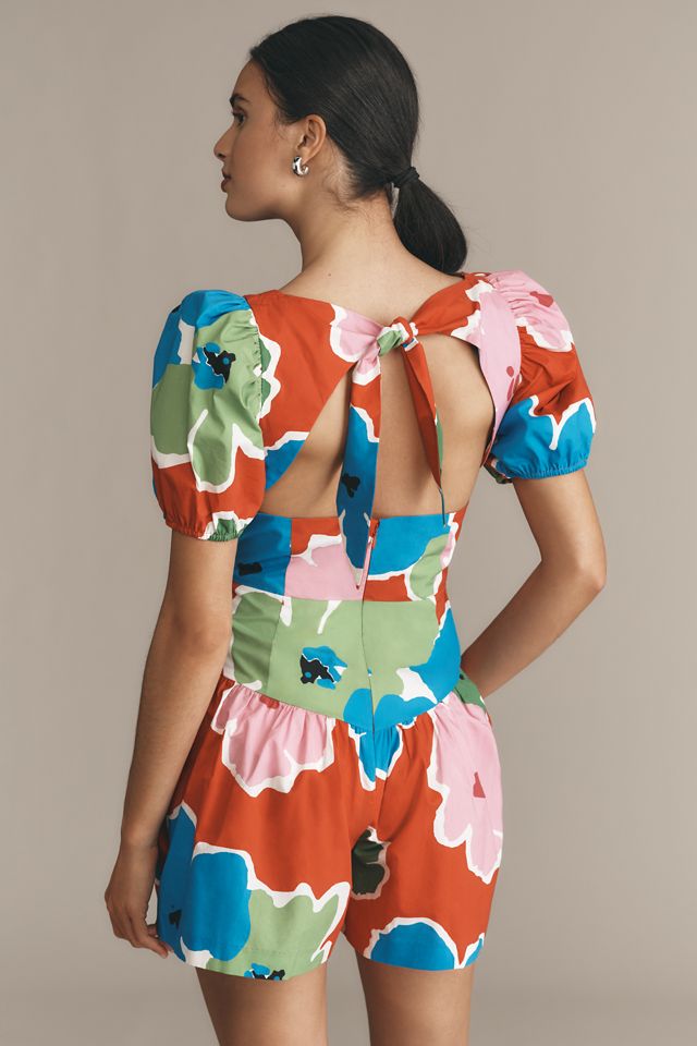 Plenty by Tracy Reese Puff-Sleeve Skirty Romper | Anthropologie