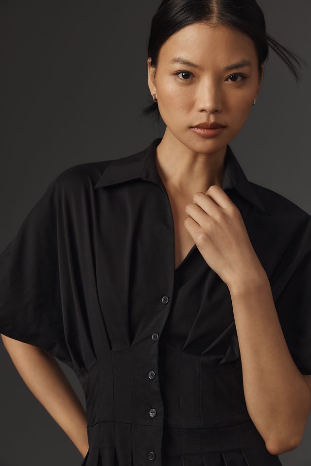 The Tobie Pleated Romper by Exquise #2
