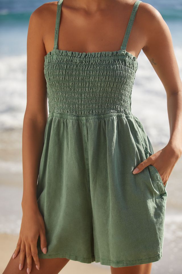 Pilcro Sleeveless Smocked Romper #1