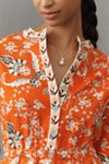 Farm Rio x Anthropologie Long-Sleeve Printed Romper