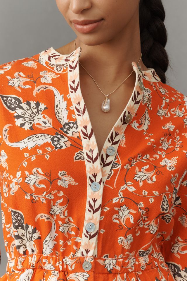 Farm Rio x Anthropologie Long-Sleeve Printed Romper #1