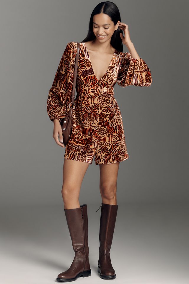 Farm Rio x Anthropologie Long-Sleeve Printed Romper #2