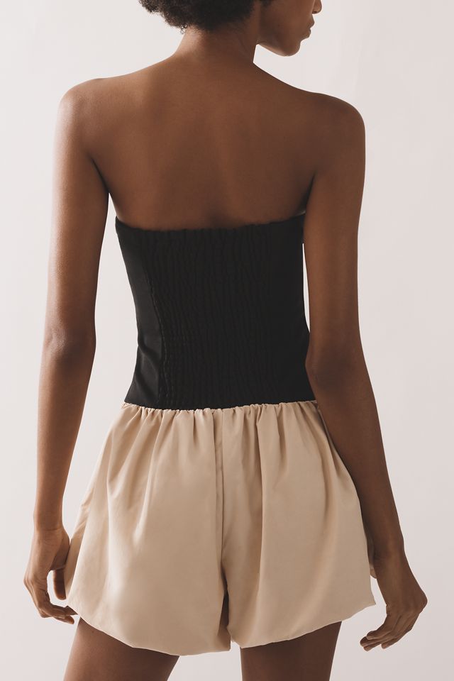 Combinaison short bouffante sans bretelles Maeve #1