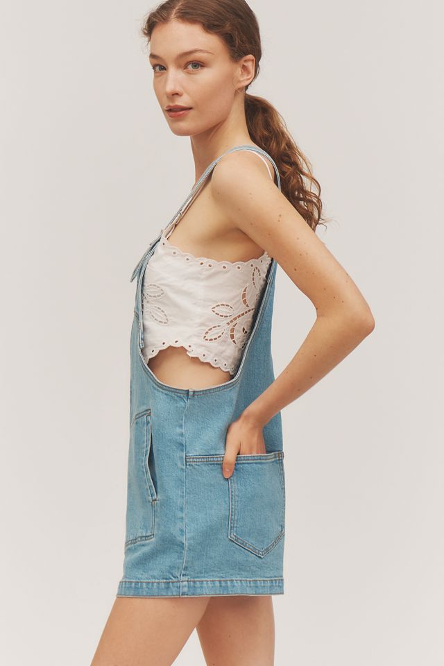 Pilcro Denim Overall Romper #3