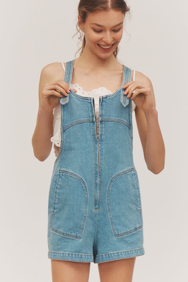 Pilcro Denim Overall Romper #1
