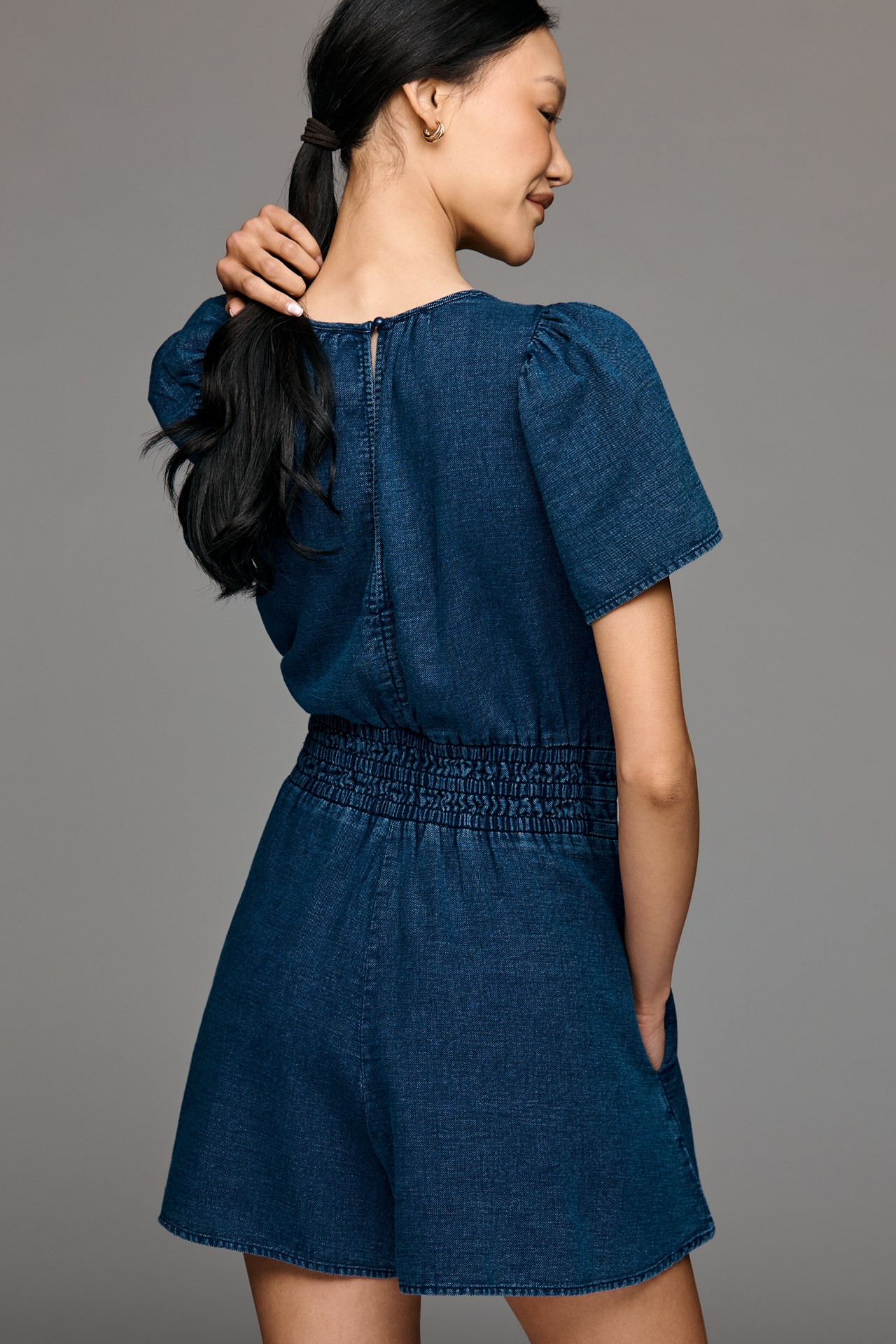 The Somerset Romper: Denim Edition