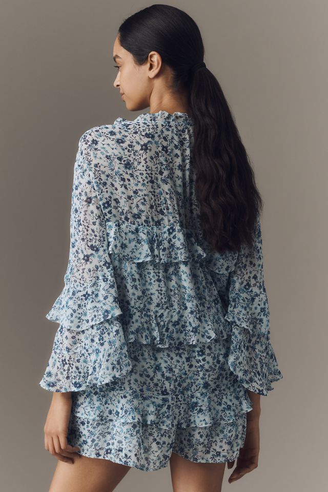 By Anthropologie Ruffle Swing Romper #1