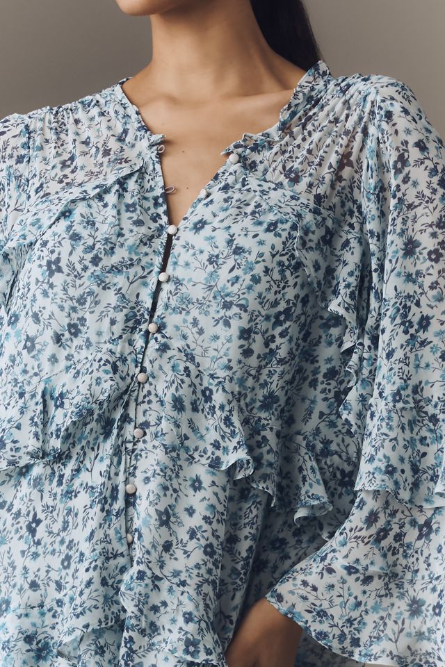 By Anthropologie Ruffle Swing Romper #2
