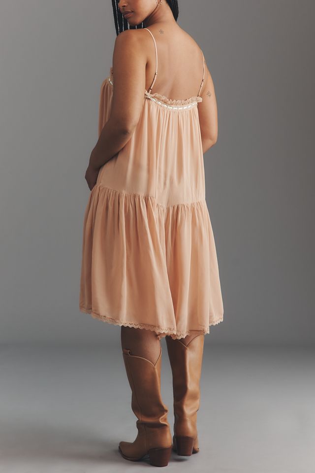 By Anthropologie Lace Square-Neck Romper #5