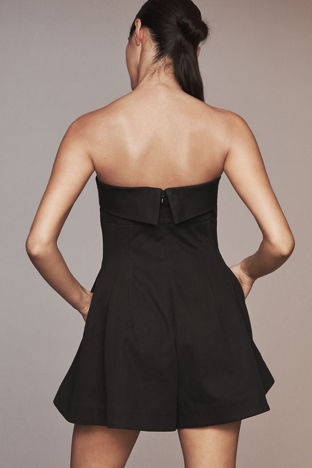 Maeve Strapless Mini Plunge-Neck Romper #2