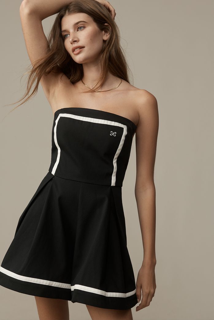 Maeve Strapless Cotton Playsuit