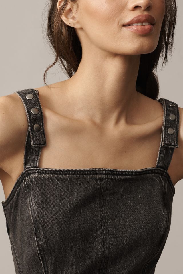 Pilcro Denim Midi Jumpsuit #3
