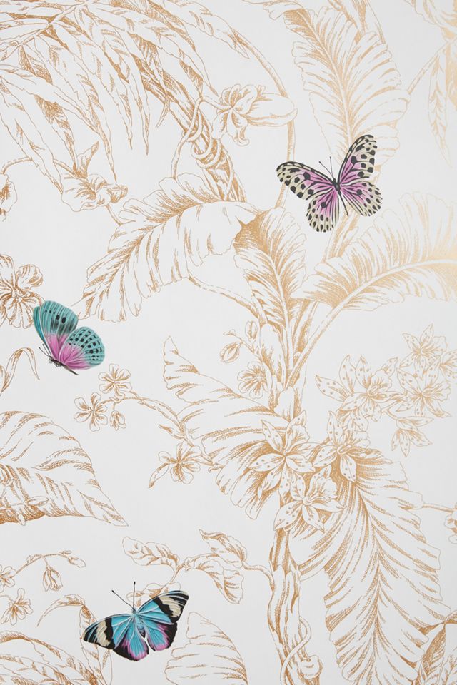 Papillon Toile Butterfly Wallpaper #1