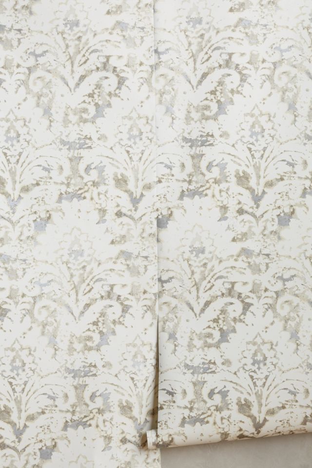 Batik Damask Wallpaper Anthropologie