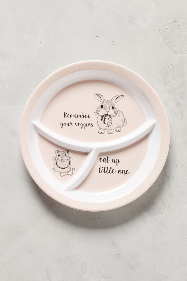 Animal Friend Melamine Divided Plate #1