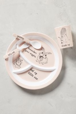Animal Friend Melamine Divided Plate