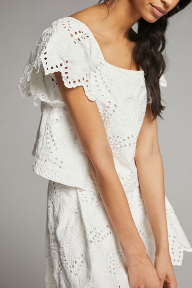 Maeve Daphne Eyelet Short Set #3