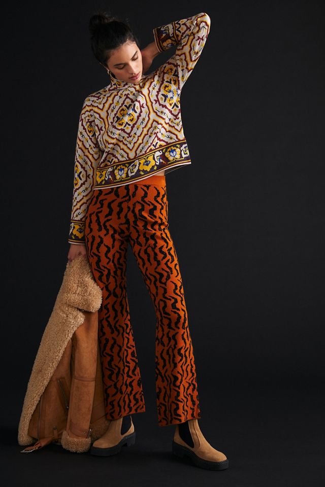 Contrast Sweater Pant Set #1