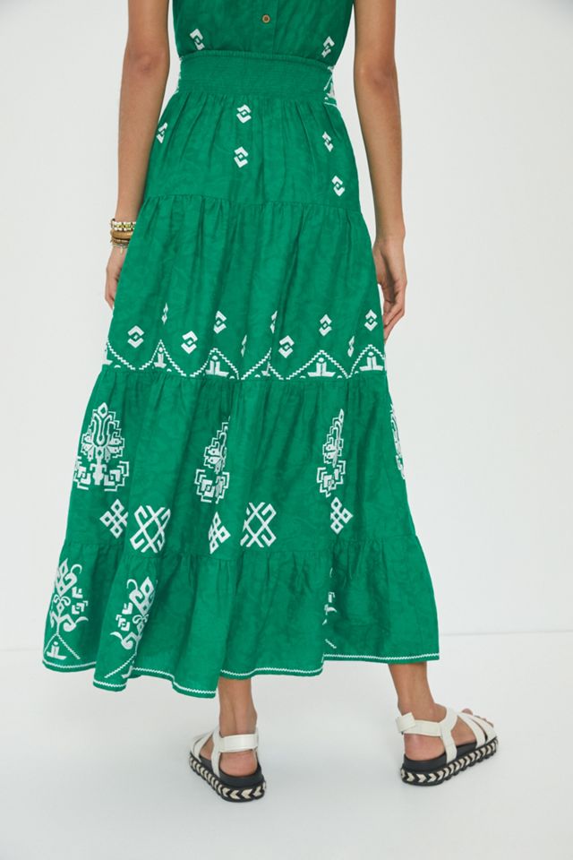 Mitra Embroidered Maxi Skirt #1