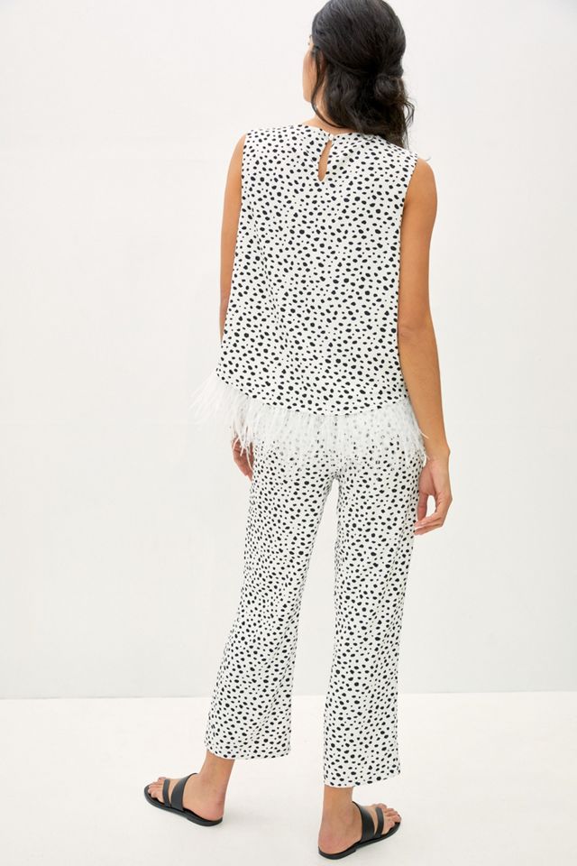 Eva Franco Gianna Feathered Pant Set #2