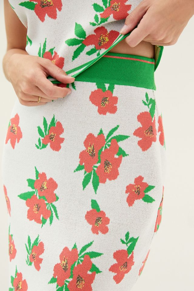 Eva Franco Floral Knit Skirt Set #3
