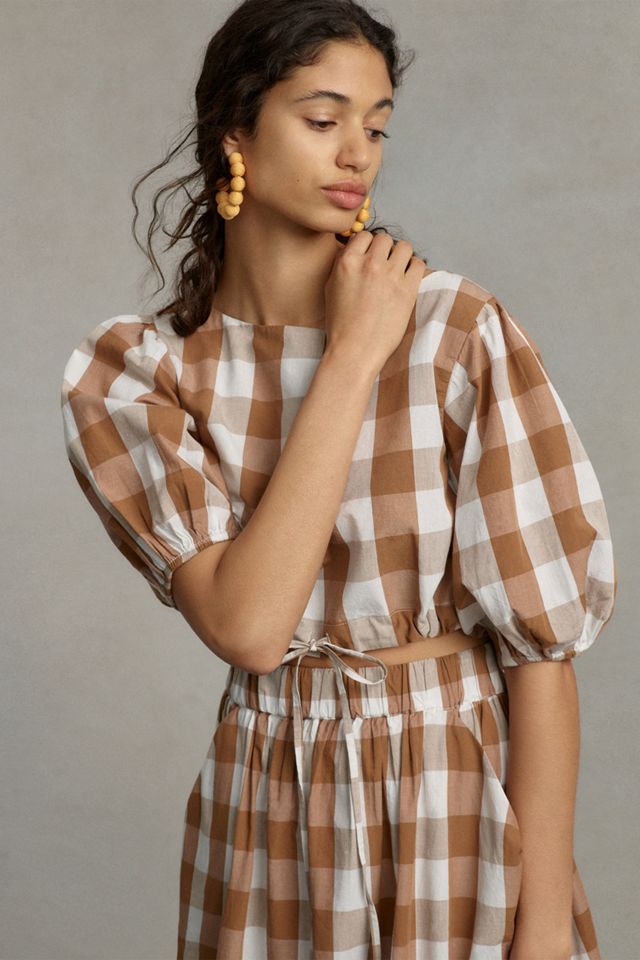 WHIT TWO Gingham Skirt Set #1
