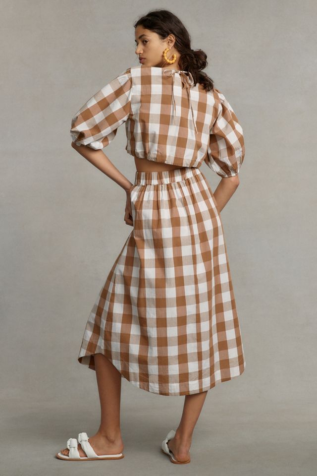 WHIT TWO Gingham Skirt Set #3