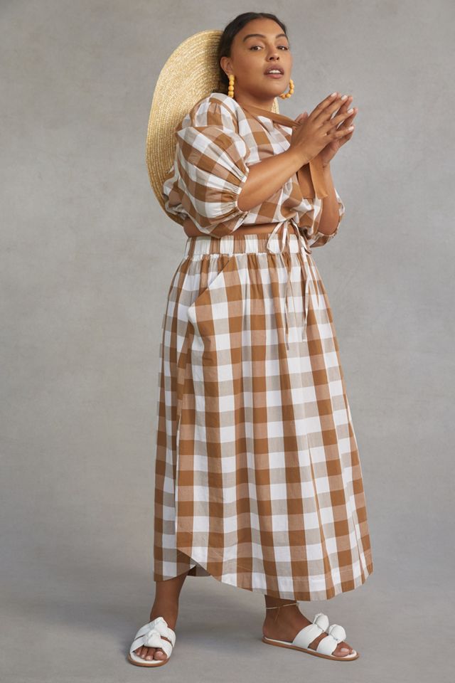 WHIT TWO Gingham Skirt Set #4