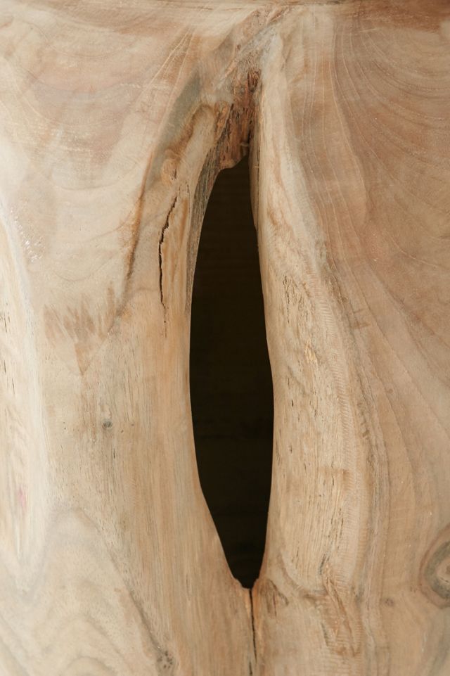 Carved Teak Urn #5