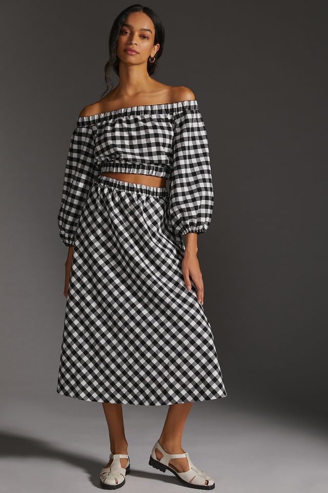 Gingham skirt set hotsell