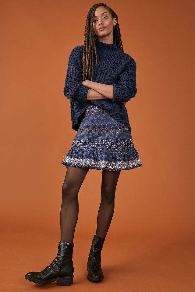 Sweater skirt outlet a line