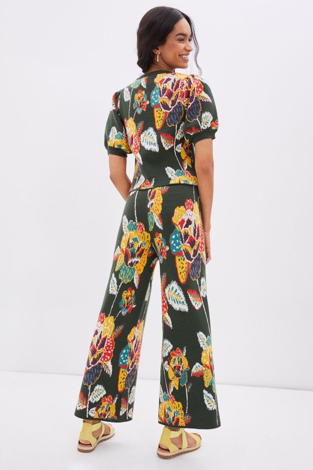 Farm Rio Margarita Floral Sweater Set #4