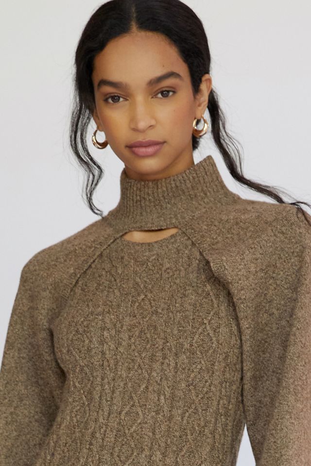 Cable-Knit Midi Sweater Dress Set | Anthropologie