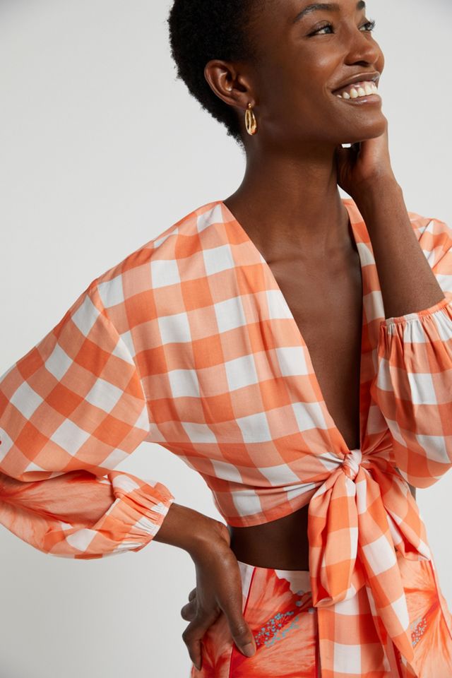 Farm Rio Gingham Contrast Skirt Set #2