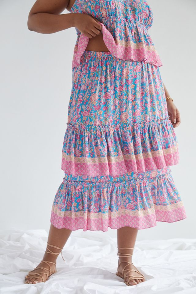 Plenty by Tracy Reese Meadow Tiered Midi Skirt #5