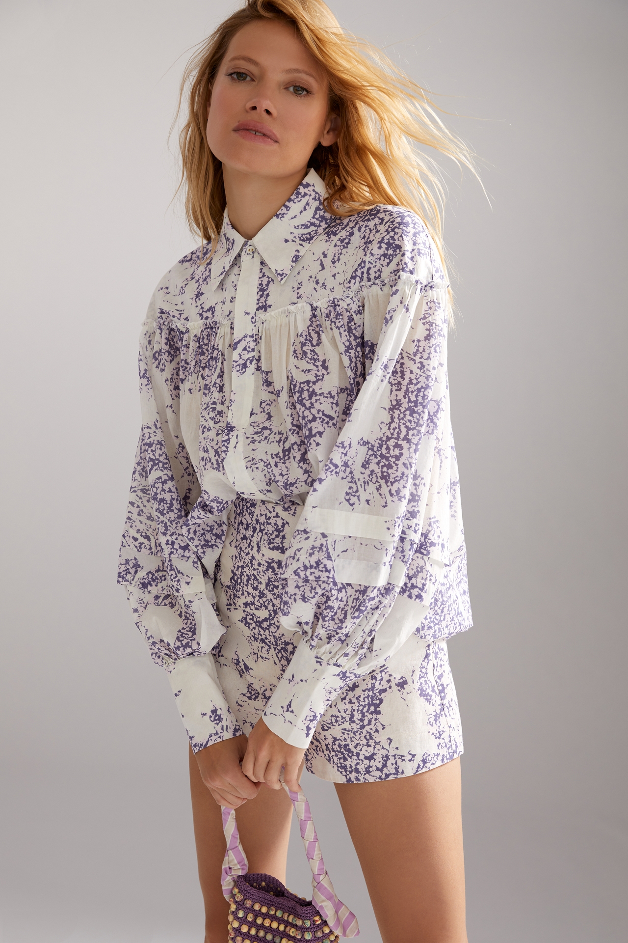 Aureta Studio Printed Buttondown