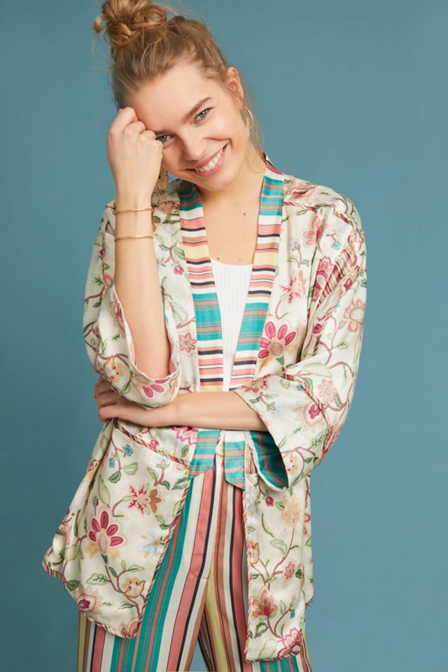 Trellis Reversible Kimono #4