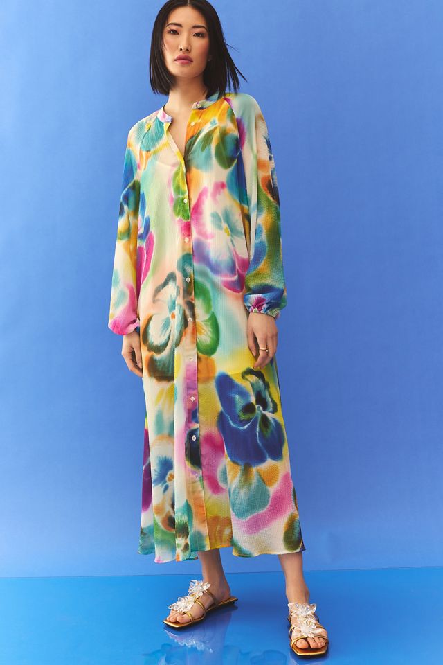 Essentiel Antwerp Dazzling Belted Shirt Dress #3