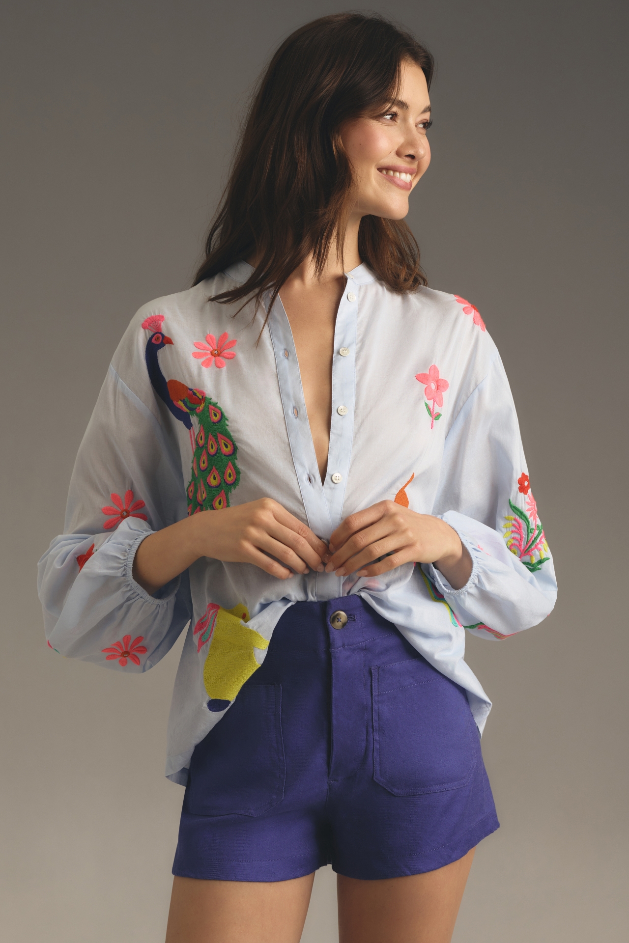 Essentiel Antwerp Felhi Embroidered Blouse