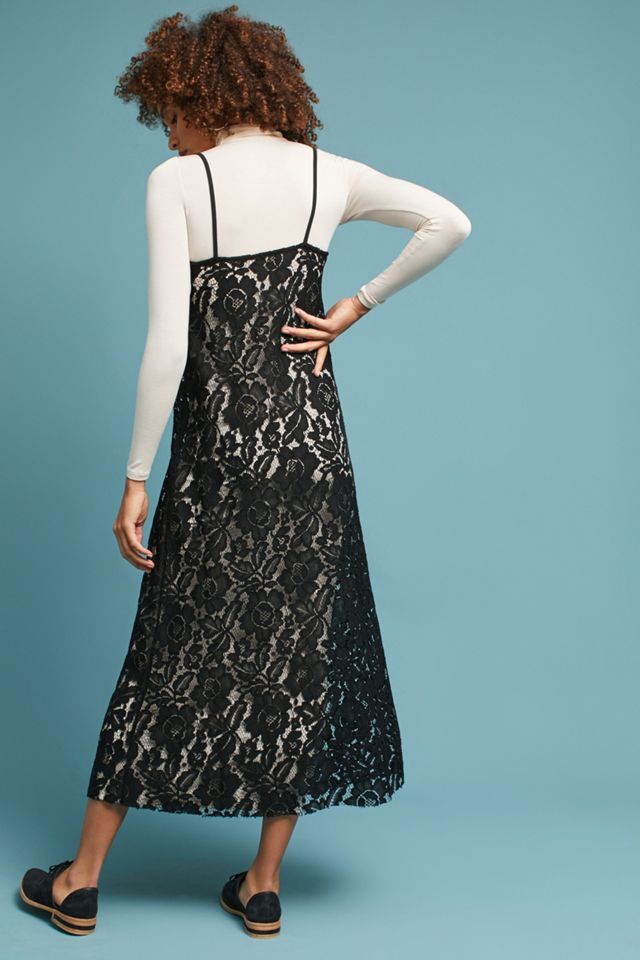 Knit & Lace Layered Dress #3