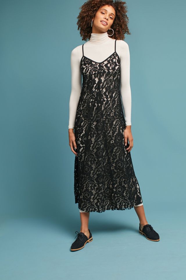 Knit & Lace Layered Dress