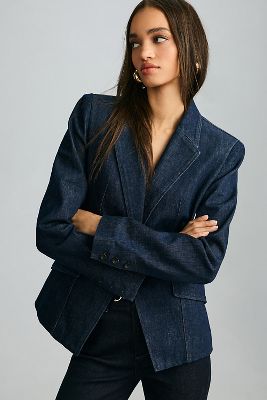 Paige Carmen Denim Blazer | Anthropologie