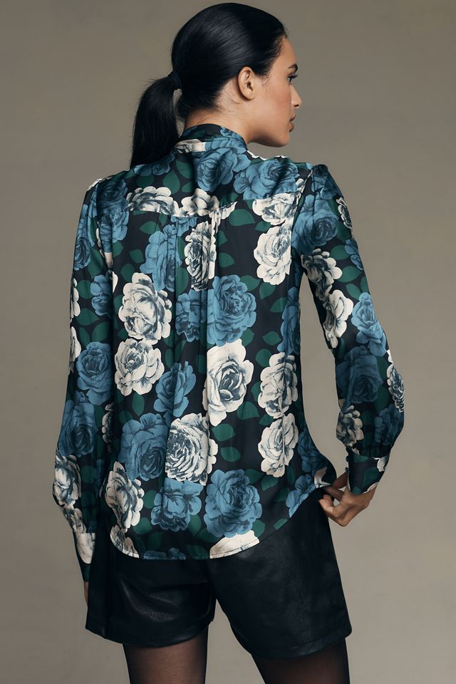 PAIGE Cleobelle Tie-Neck Blouse #1