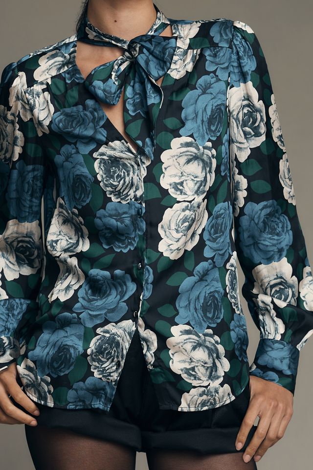 PAIGE Cleobelle Tie-Neck Blouse #2