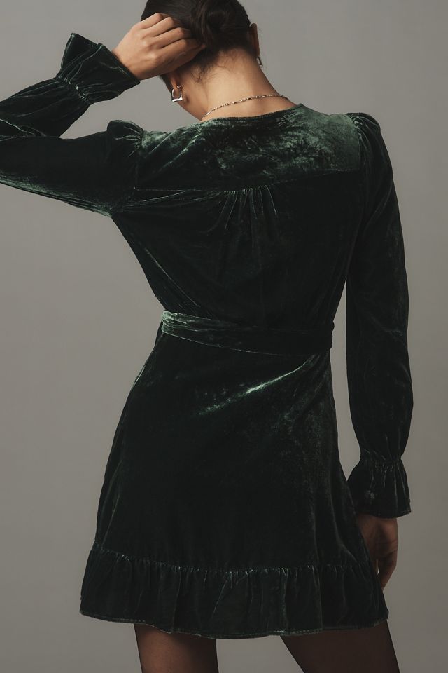 PAIGE Ysabel Long-Sleeve Wrap Mini Dress #1