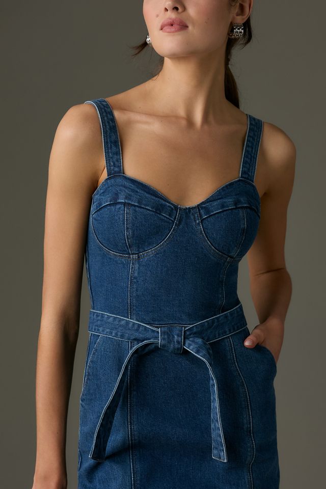 PAIGE Giulia Denim Mini Dress #1