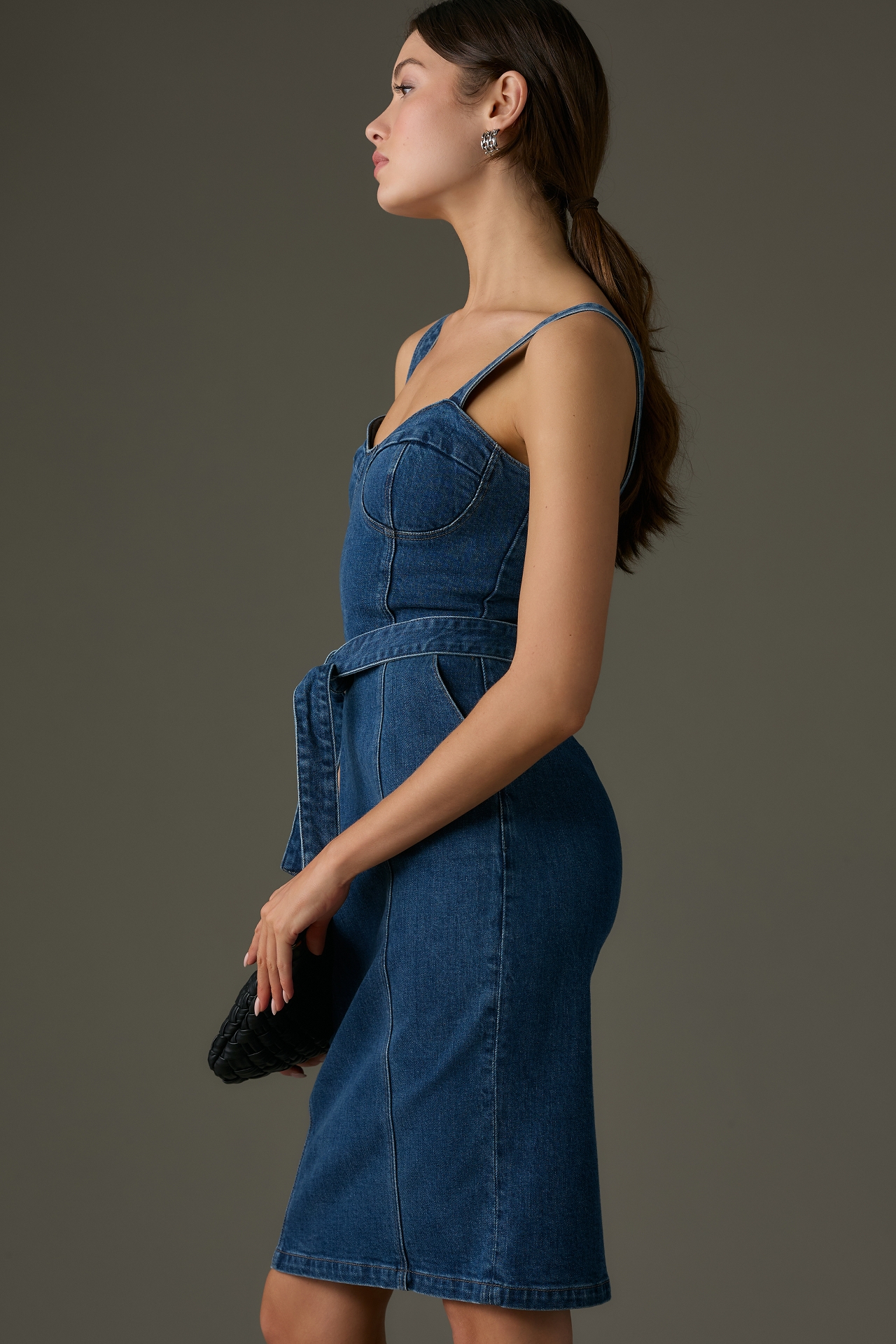 PAIGE Giulia Denim Mini Dress